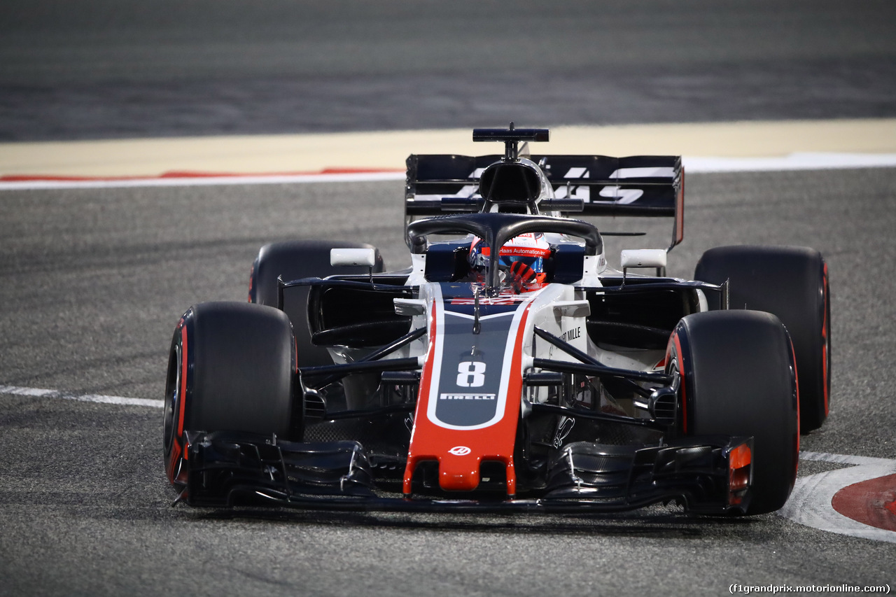 GP BAHRAIN, 07.04.2018 -  Qualifiche, Romain Grosjean (FRA) Haas F1 Team VF-18