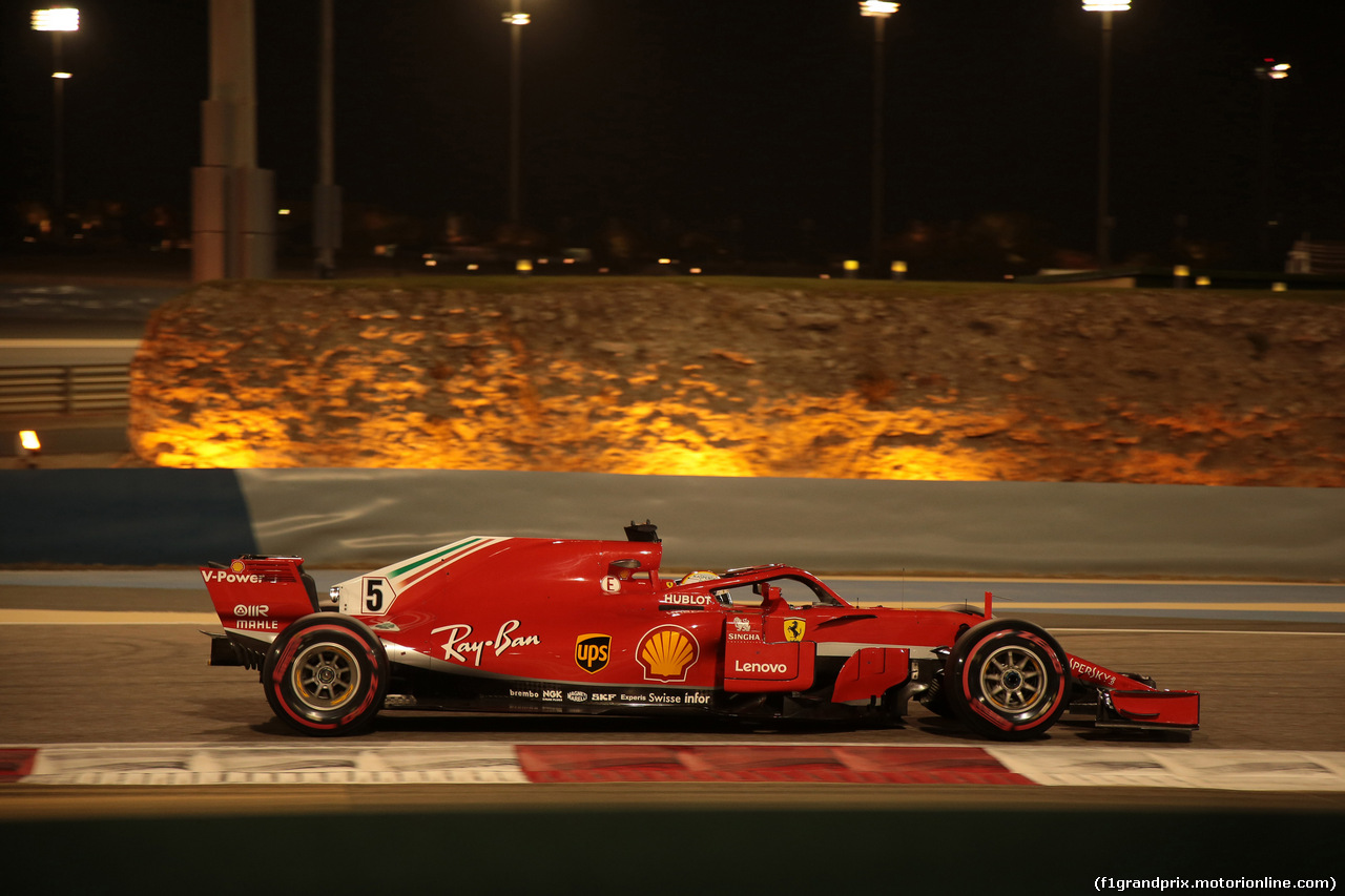 GP BAHRAIN, 07.04.2018 -  Qualifiche, Sebastian Vettel (GER) Ferrari SF71H