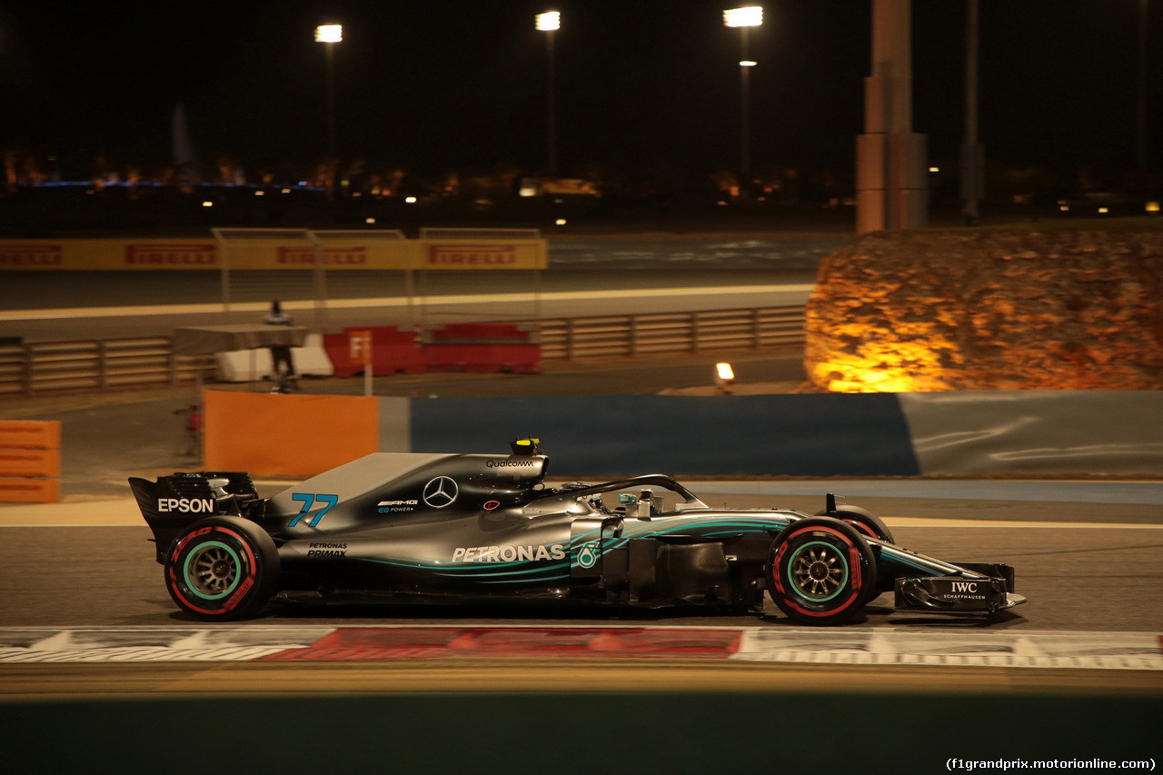 GP BAHRAIN, 07.04.2018 -  Qualifiche, Valtteri Bottas (FIN) Mercedes AMG F1 W09