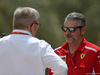 GP BAHRAIN, 07.04.2018 -  Free Practice 3, Ross Brawn (GBR) Formula One Managing Director of Motorsports e Maurizio Arrivabene (ITA) Ferrari Team Principal