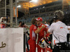 GP BAHRAIN, 07.04.2018 -  Qualifiche, Sebastian Vettel (GER) Ferrari SF71H pole position e Antti Kontsas (FIN) Sebastian Vettel Personal Trainer