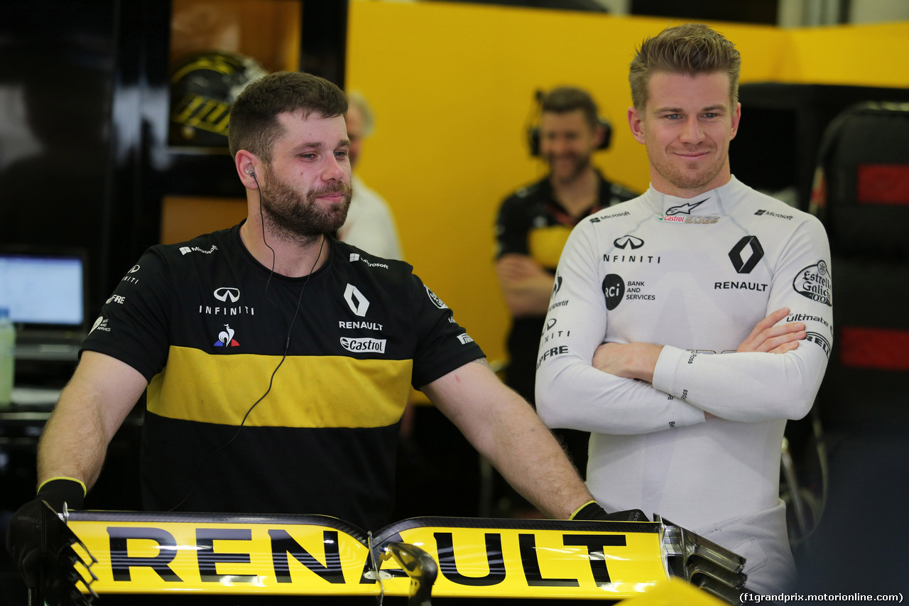 GP BAHRAIN, 06.04.2018 - Prove Libere 1, Nico Hulkenberg (GER) Renault Sport F1 Team RS18