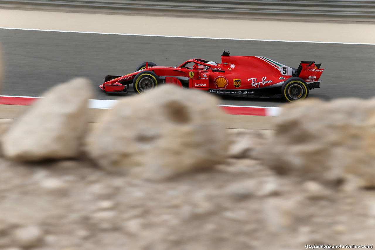 GP BAHRAIN, 06.04.2018 - Prove Libere 1, Sebastian Vettel (GER) Ferrari SF71H