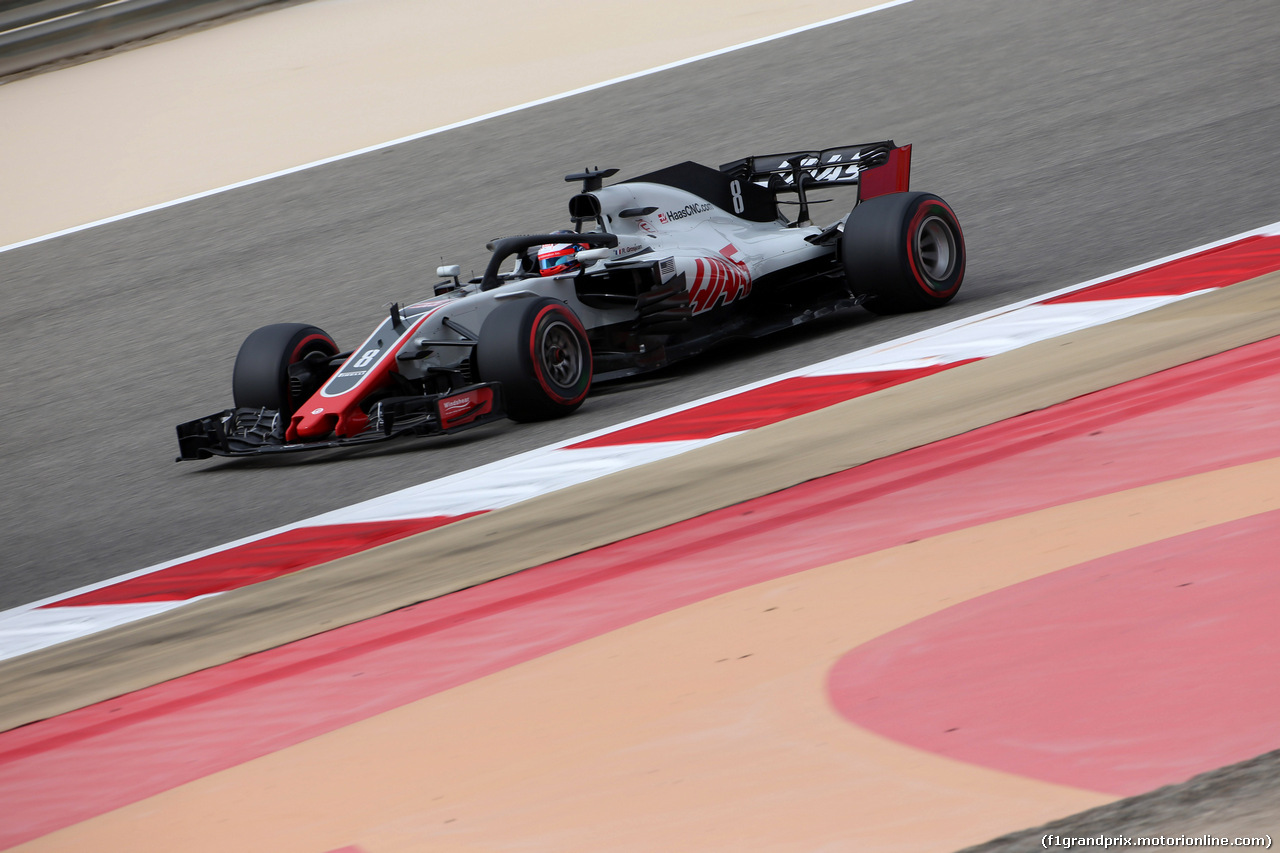 GP BAHRAIN, 06.04.2018 - Prove Libere 1, Romain Grosjean (FRA) Haas F1 Team VF-18