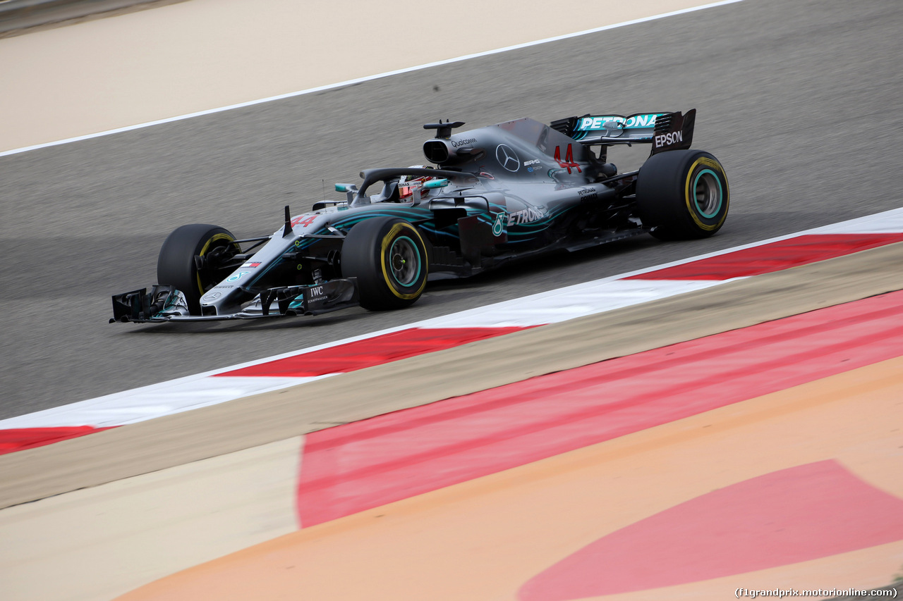 GP BAHRAIN, 06.04.2018 - Prove Libere 1, Lewis Hamilton (GBR) Mercedes AMG F1 W09