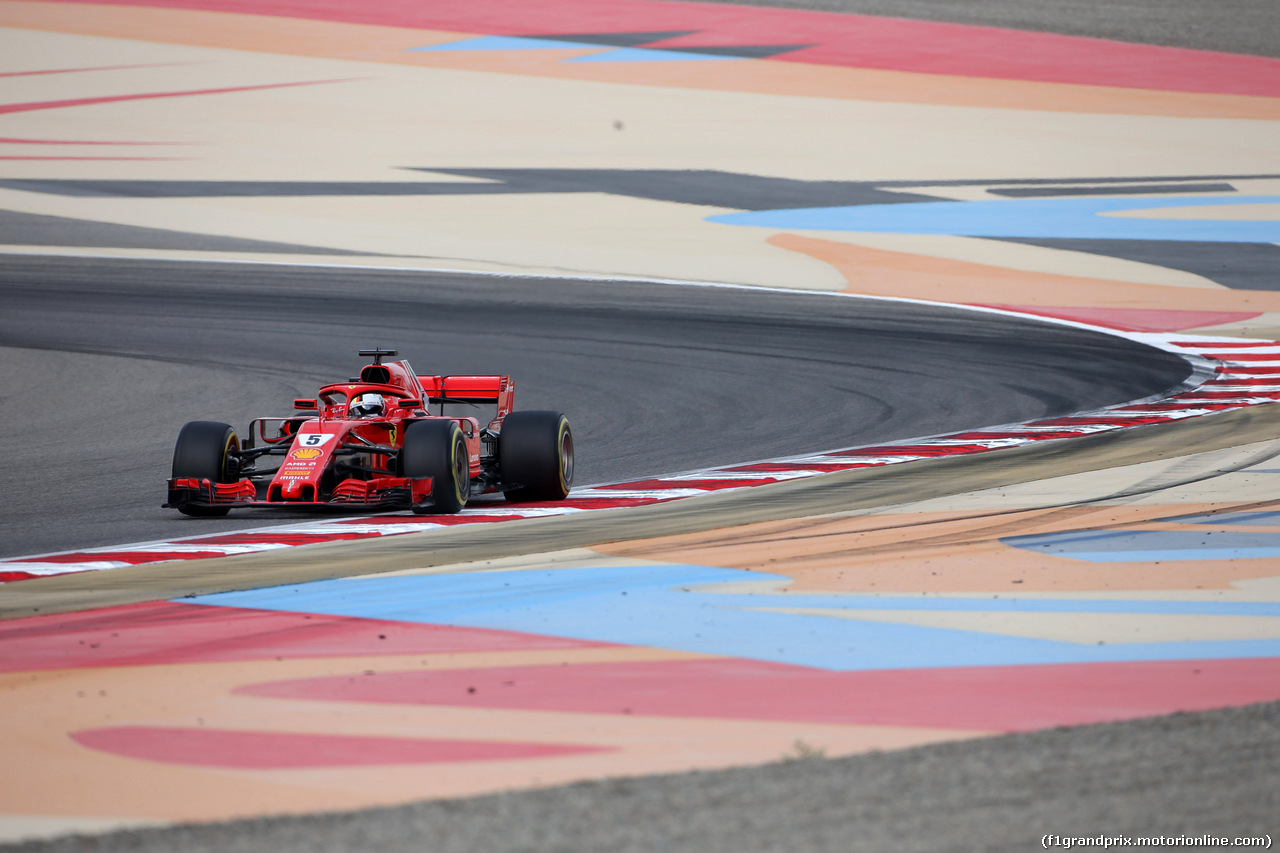 GP BAHRAIN, 06.04.2018 - Prove Libere 1, Sebastian Vettel (GER) Ferrari SF71H