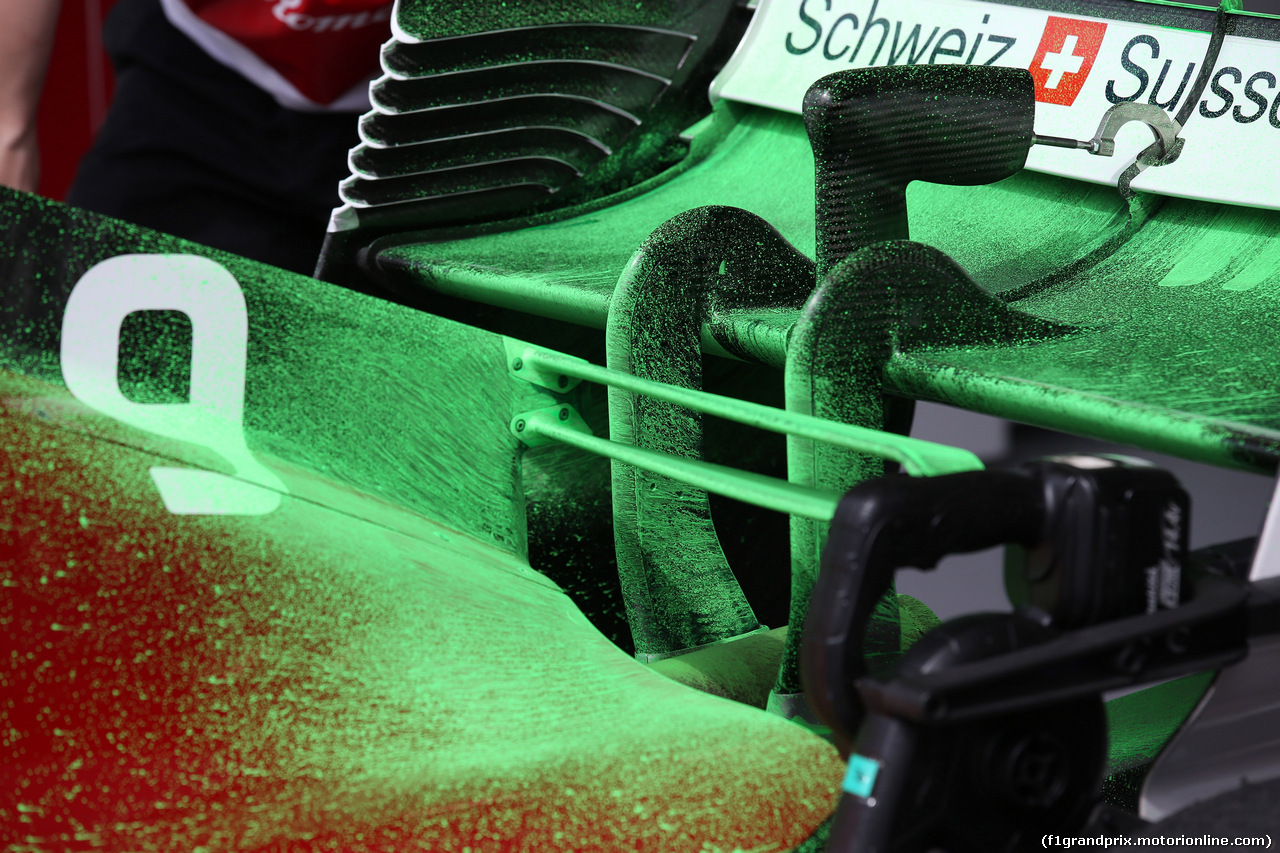 GP BAHRAIN, 06.04.2018 - Prove Libere 1, Sauber C37, detail