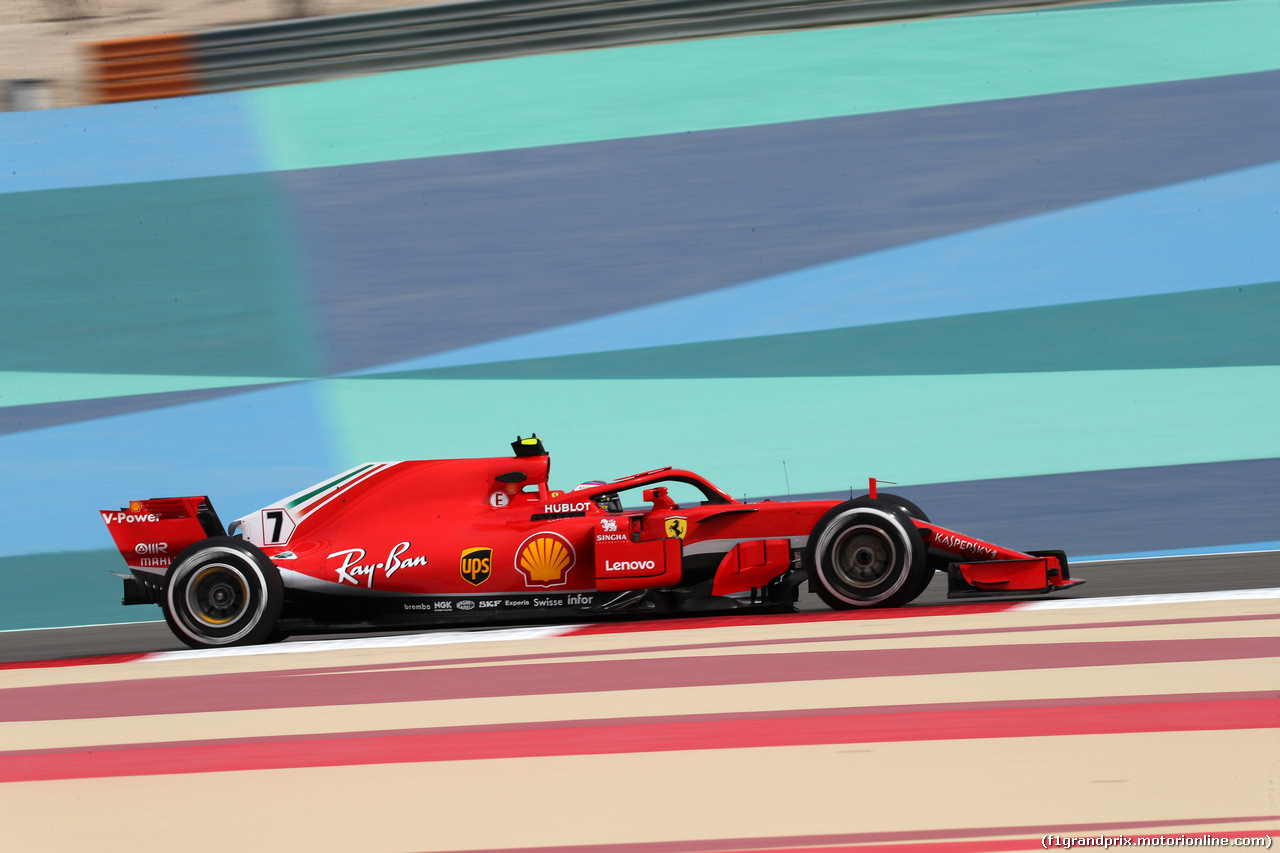 GP BAHRAIN, 06.04.2018 - Prove Libere 1, Kimi Raikkonen (FIN) Ferrari SF71H