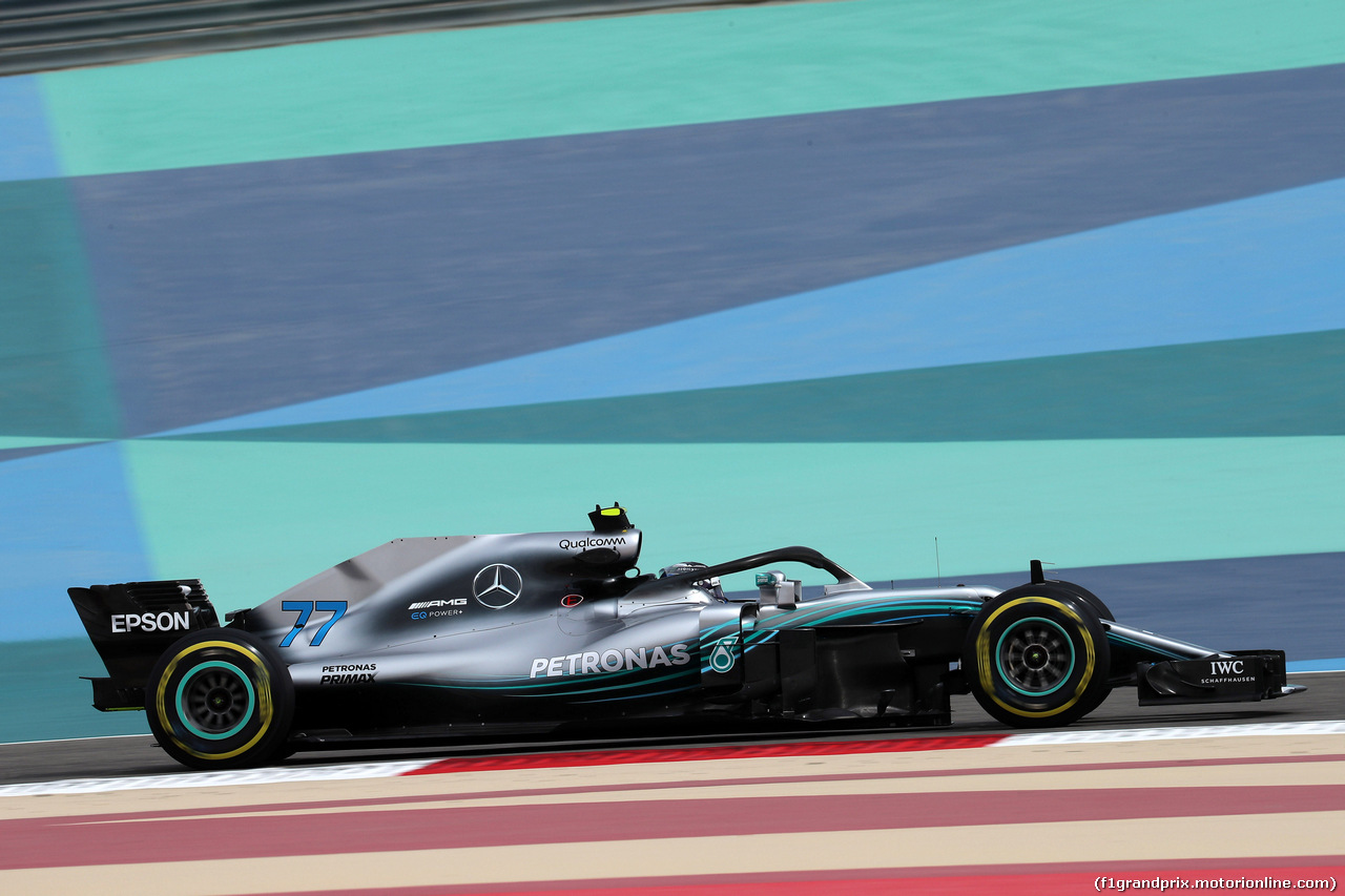 GP BAHRAIN, 06.04.2018 - Prove Libere 1, Valtteri Bottas (FIN) Mercedes AMG F1 W09