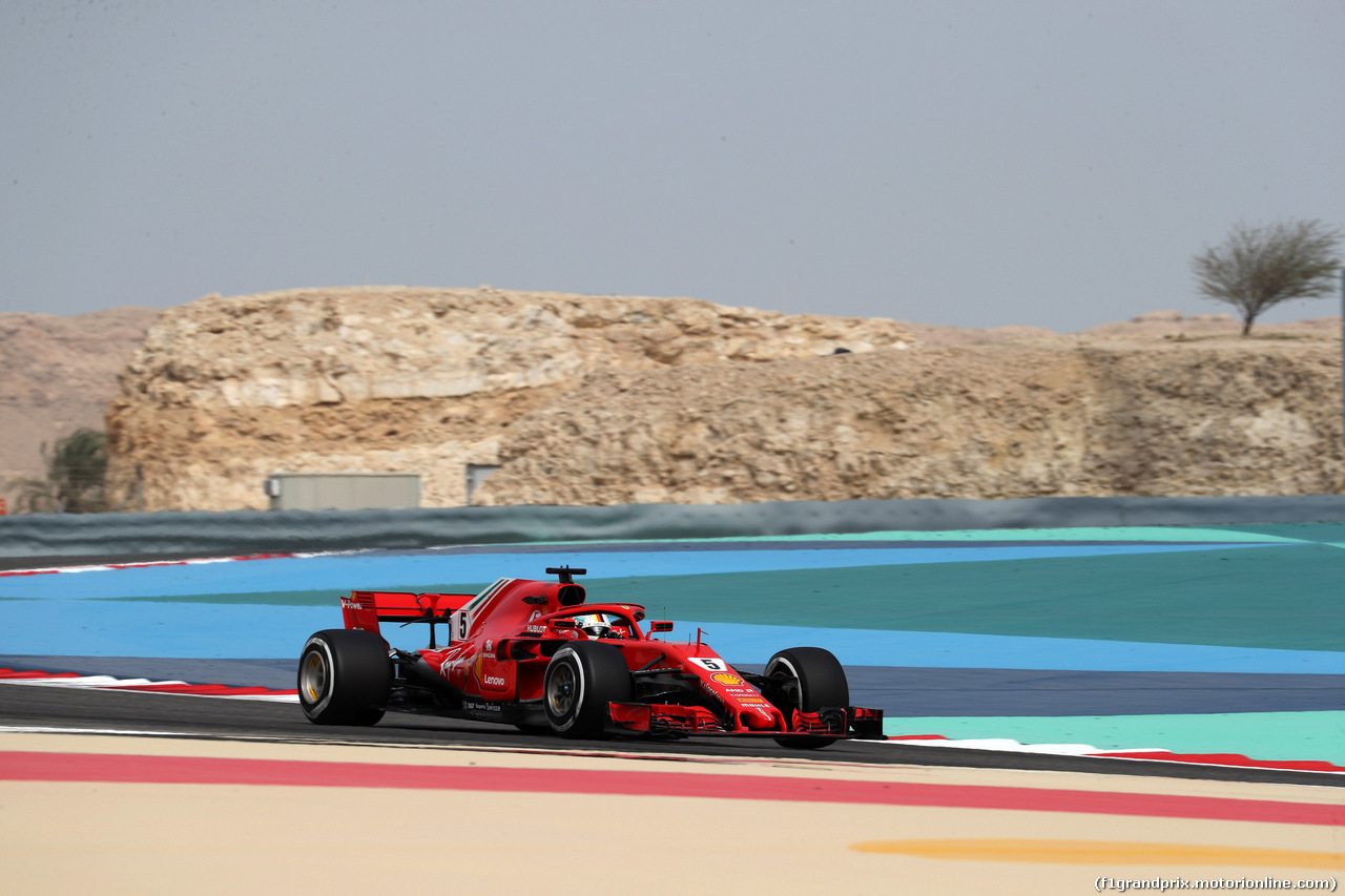 GP BAHRAIN, 06.04.2018 - Prove Libere 1, Sebastian Vettel (GER) Ferrari SF71H