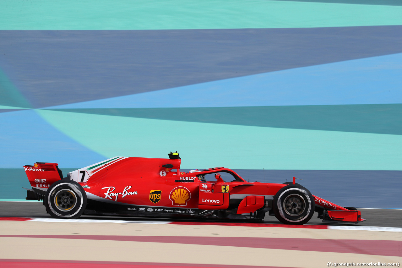 GP BAHRAIN, 06.04.2018 - Prove Libere 1, Kimi Raikkonen (FIN) Ferrari SF71H