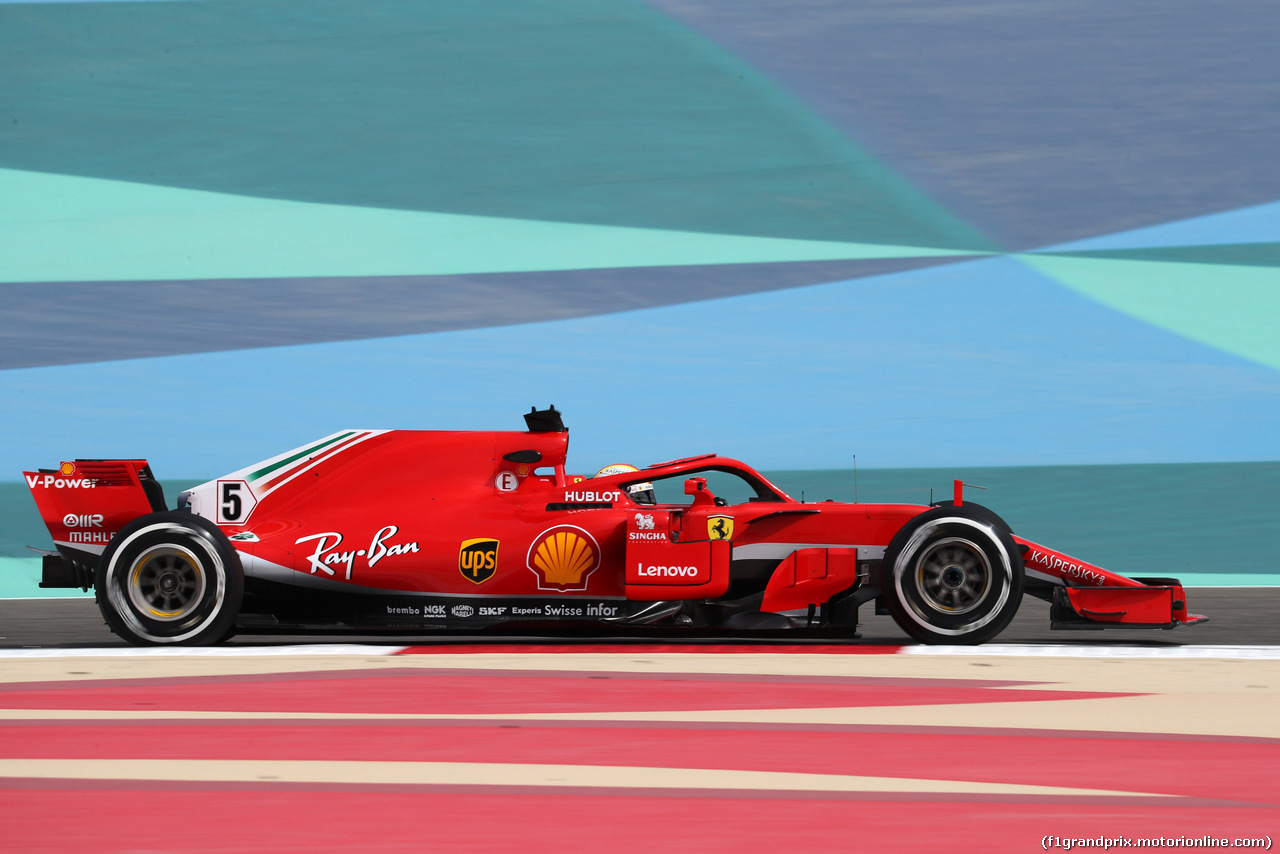 GP BAHRAIN, 06.04.2018 - Prove Libere 1, Sebastian Vettel (GER) Ferrari SF71H
