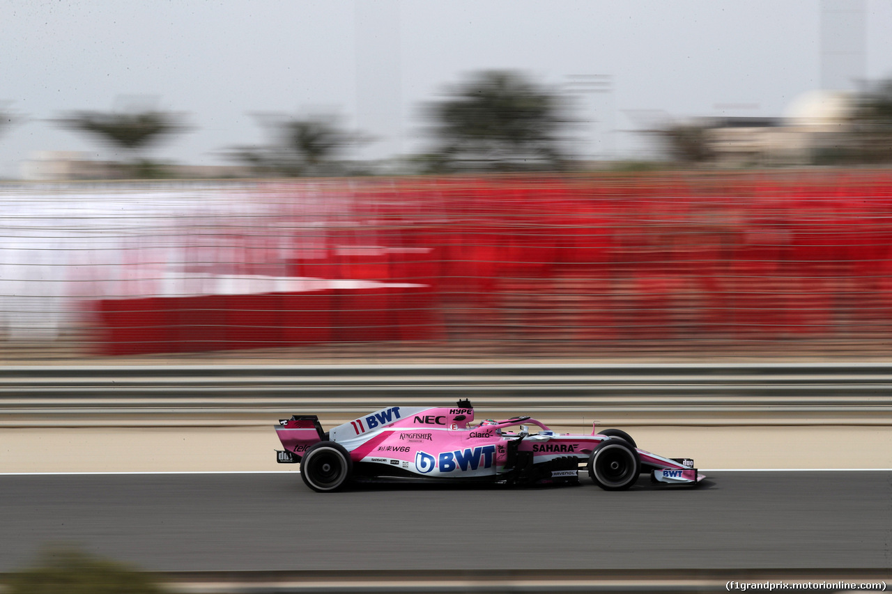 GP BAHRAIN, 06.04.2018 - Prove Libere 1, Sergio Perez (MEX) Sahara Force India F1 VJM011