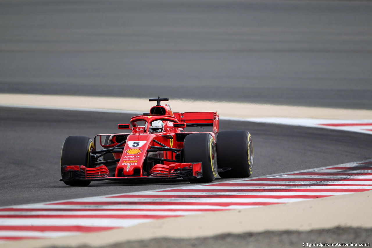 GP BAHRAIN, 06.04.2018 - Prove Libere 1, Sebastian Vettel (GER) Ferrari SF71H