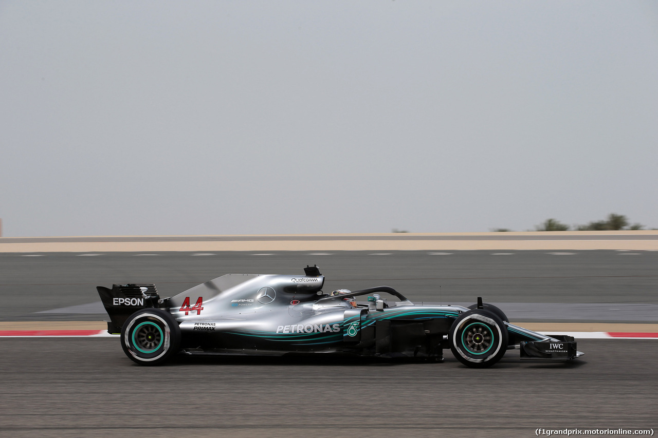 GP BAHRAIN, 06.04.2018 - Prove Libere 1, Lewis Hamilton (GBR) Mercedes AMG F1 W09