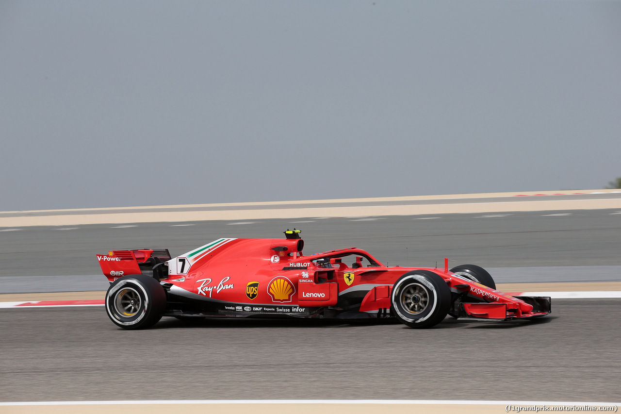 GP BAHRAIN, 06.04.2018 - Prove Libere 1, Kimi Raikkonen (FIN) Ferrari SF71H