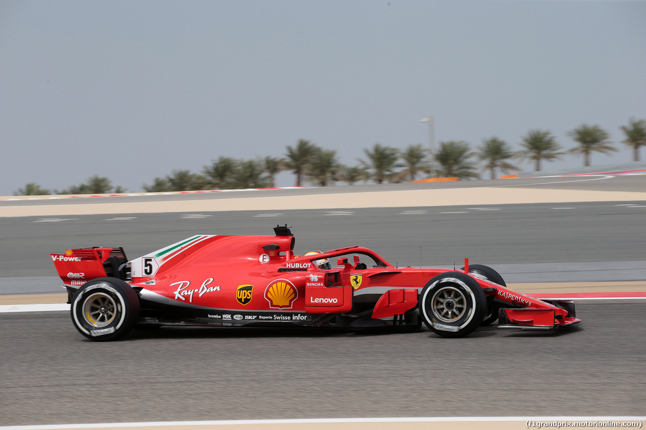 GP BAHRAIN, 06.04.2018 - Prove Libere 1, Sebastian Vettel (GER) Ferrari SF71H