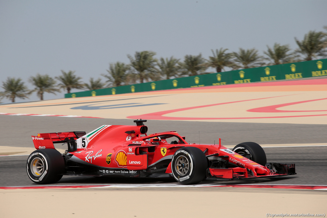 GP BAHRAIN, 06.04.2018 - Prove Libere 1, Sebastian Vettel (GER) Ferrari SF71H