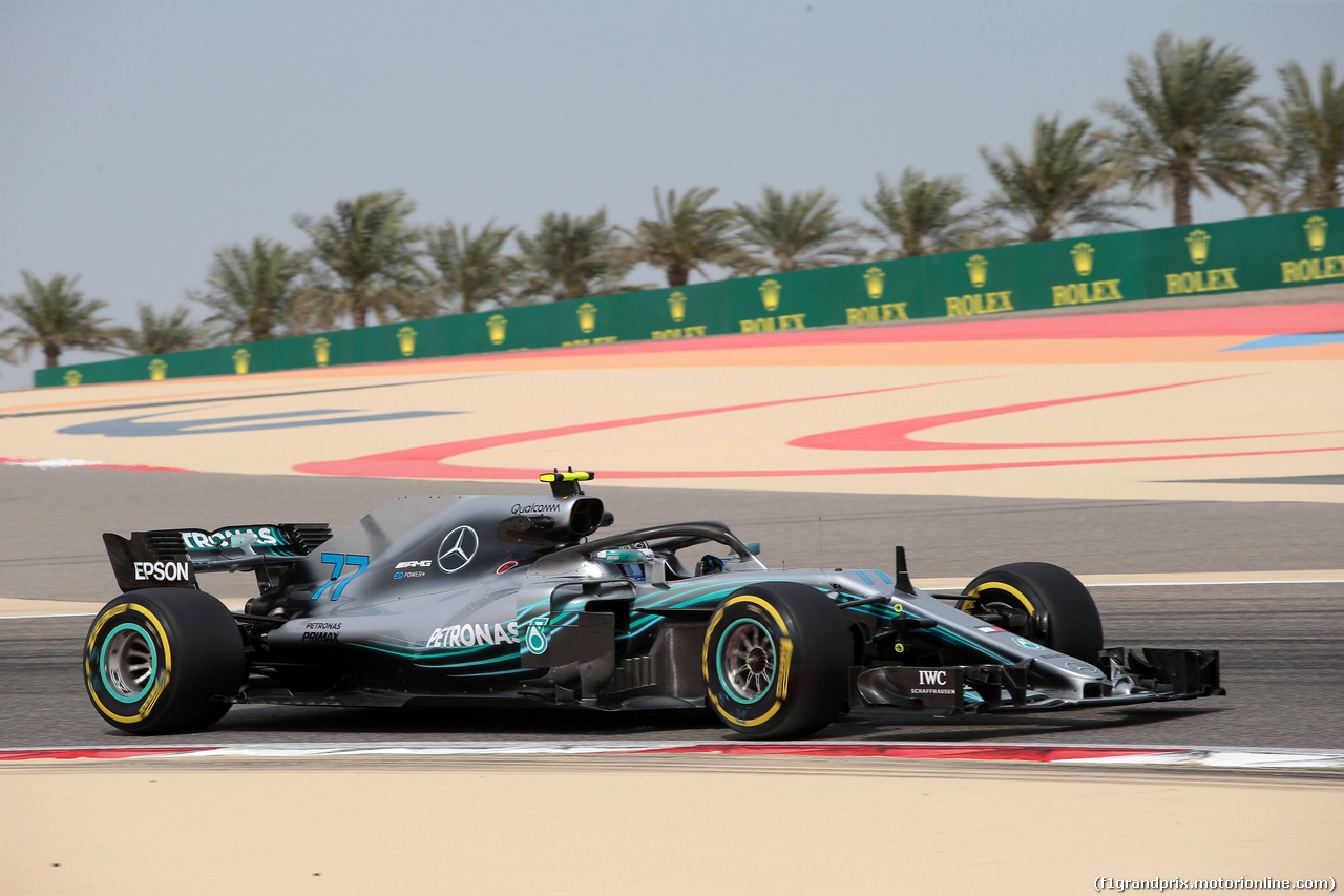 GP BAHRAIN, 06.04.2018 - Prove Libere 1, Valtteri Bottas (FIN) Mercedes AMG F1 W09