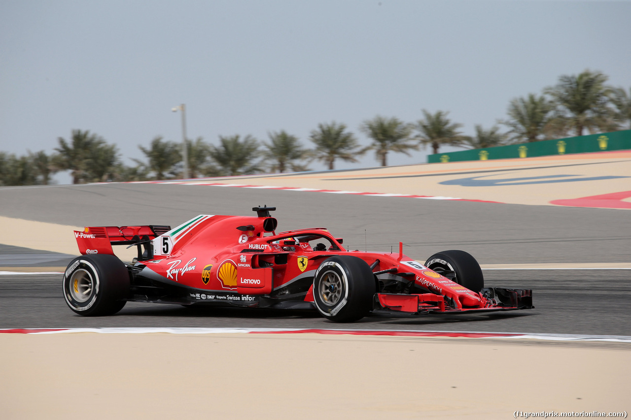 GP BAHRAIN, 06.04.2018 - Prove Libere 1, Sebastian Vettel (GER) Ferrari SF71H