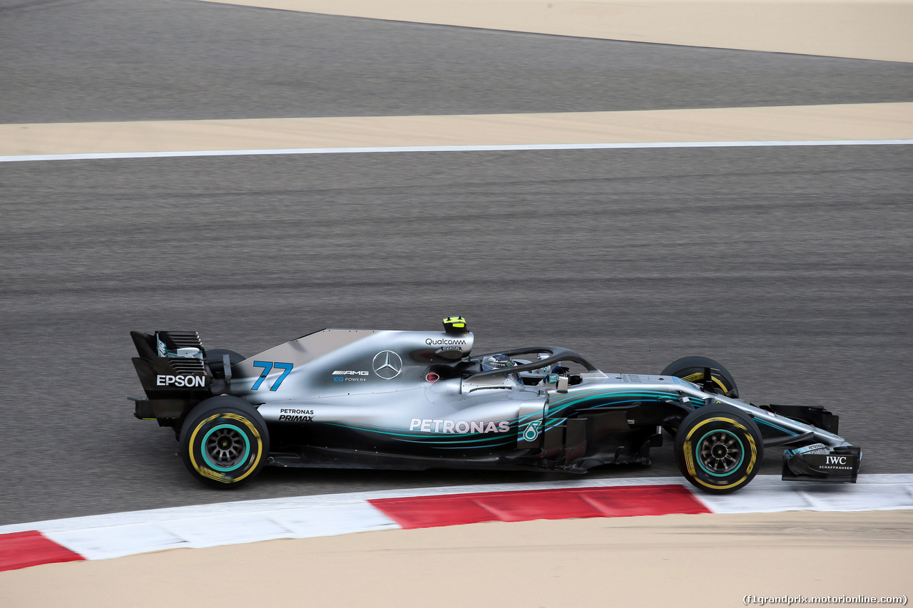 GP BAHRAIN, 06.04.2018 - Prove Libere 1, Valtteri Bottas (FIN) Mercedes AMG F1 W09