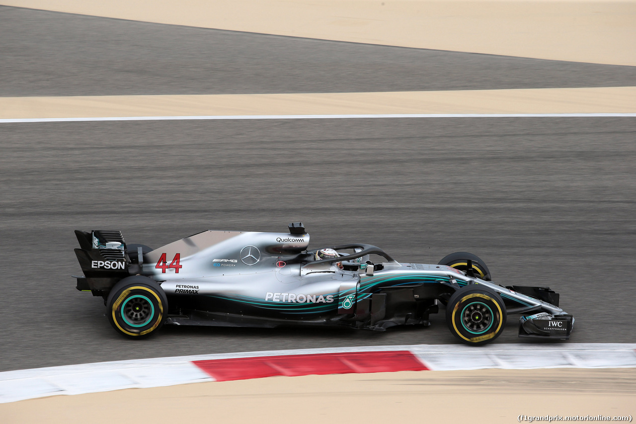 GP BAHRAIN, 06.04.2018 - Prove Libere 1, Lewis Hamilton (GBR) Mercedes AMG F1 W09