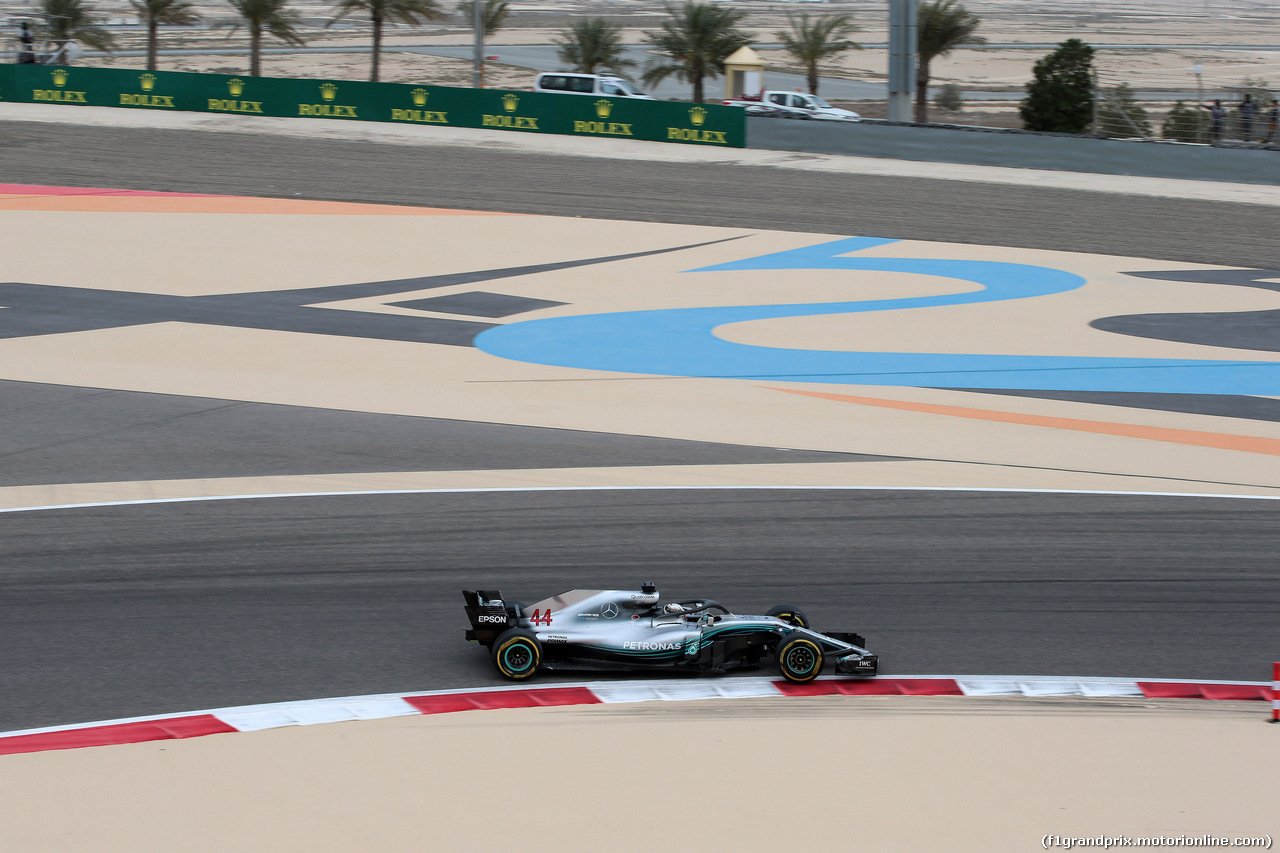 GP BAHRAIN, 06.04.2018 - Prove Libere 1, Lewis Hamilton (GBR) Mercedes AMG F1 W09