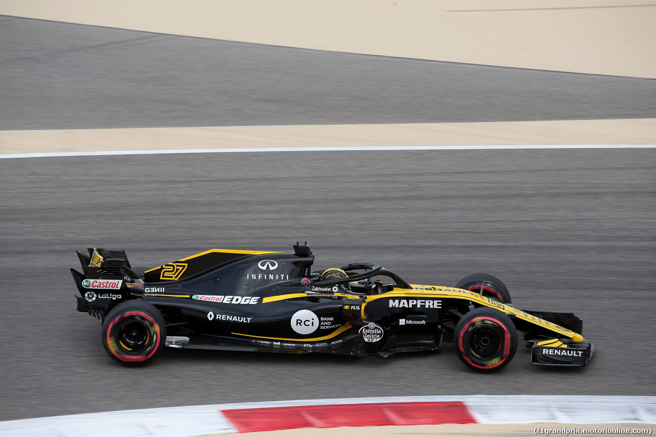 GP BAHRAIN, 06.04.2018 - Prove Libere 1, Nico Hulkenberg (GER) Renault Sport F1 Team RS18