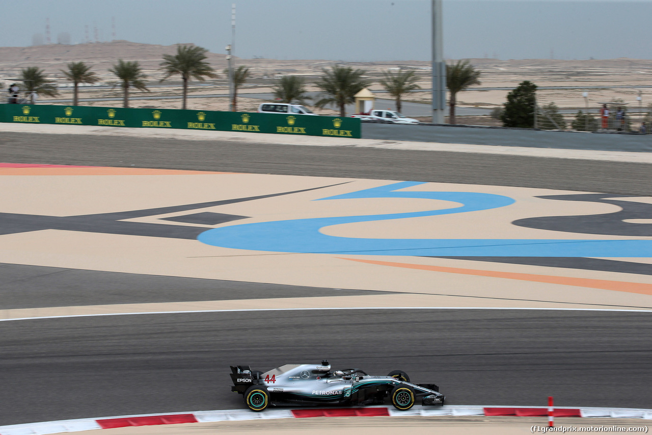 GP BAHRAIN, 06.04.2018 - Prove Libere 1, Lewis Hamilton (GBR) Mercedes AMG F1 W09