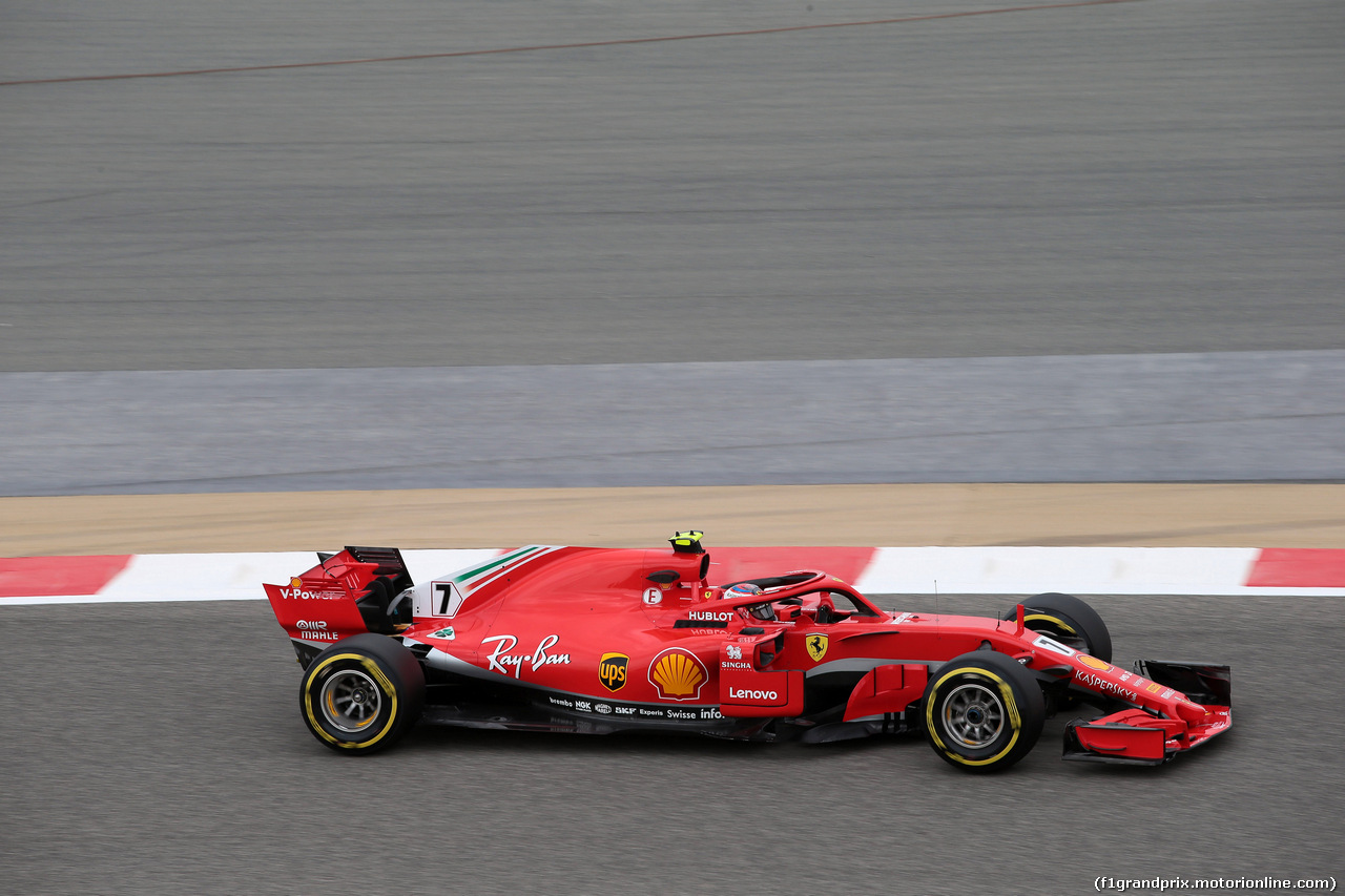 GP BAHRAIN, 06.04.2018 - Prove Libere 1, Kimi Raikkonen (FIN) Ferrari SF71H