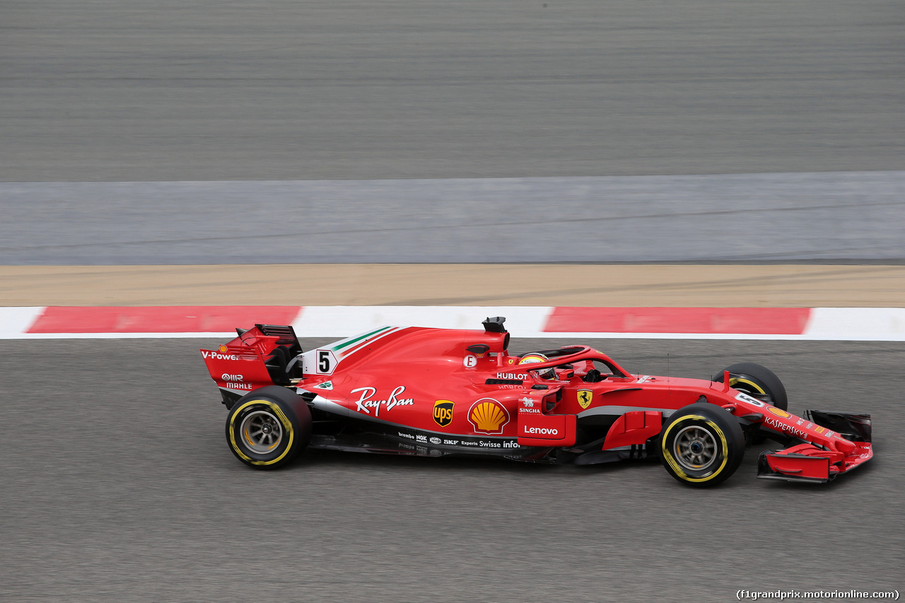 GP BAHRAIN, 06.04.2018 - Prove Libere 1, Sebastian Vettel (GER) Ferrari SF71H