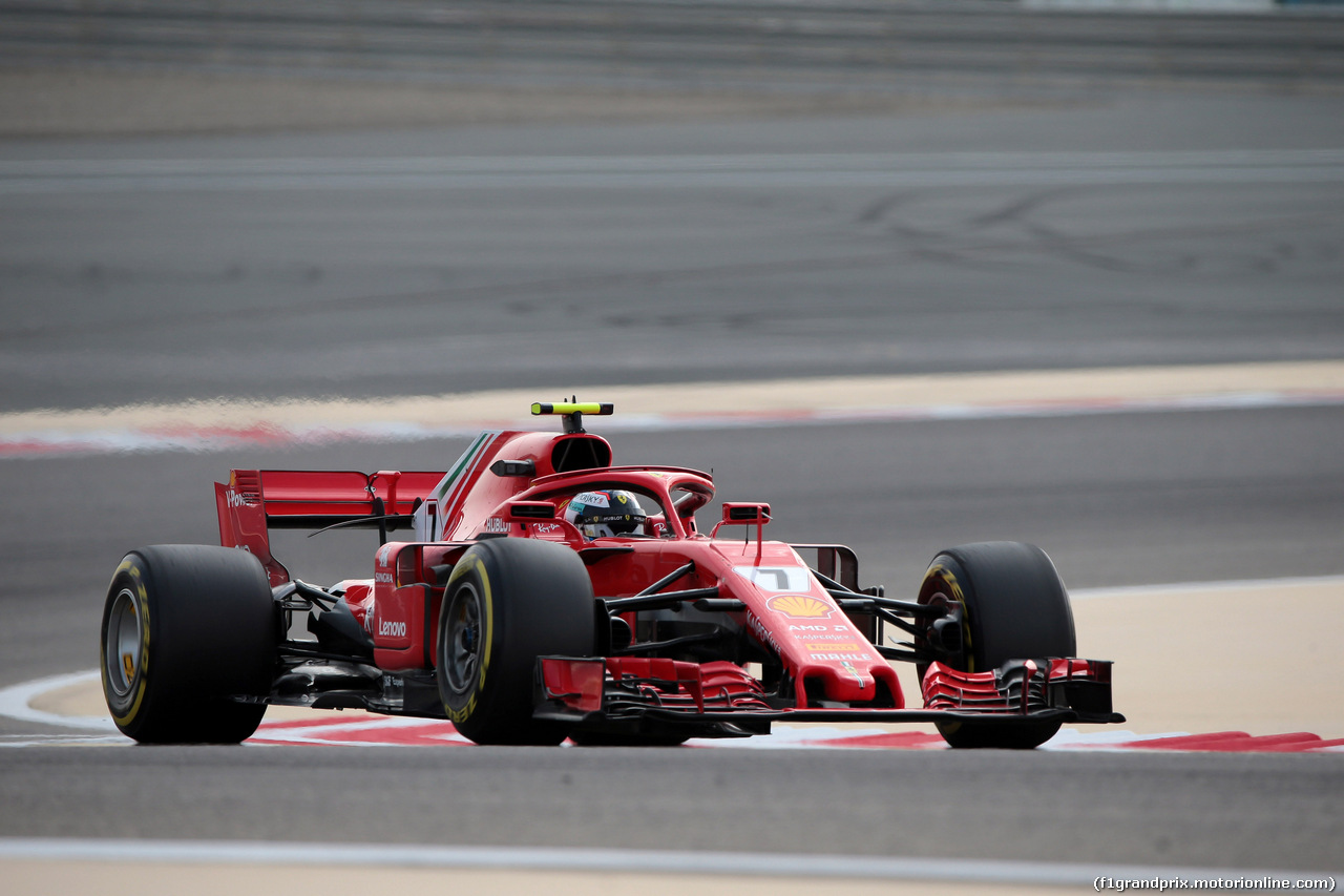 GP BAHRAIN, 06.04.2018 - Prove Libere 1, Kimi Raikkonen (FIN) Ferrari SF71H