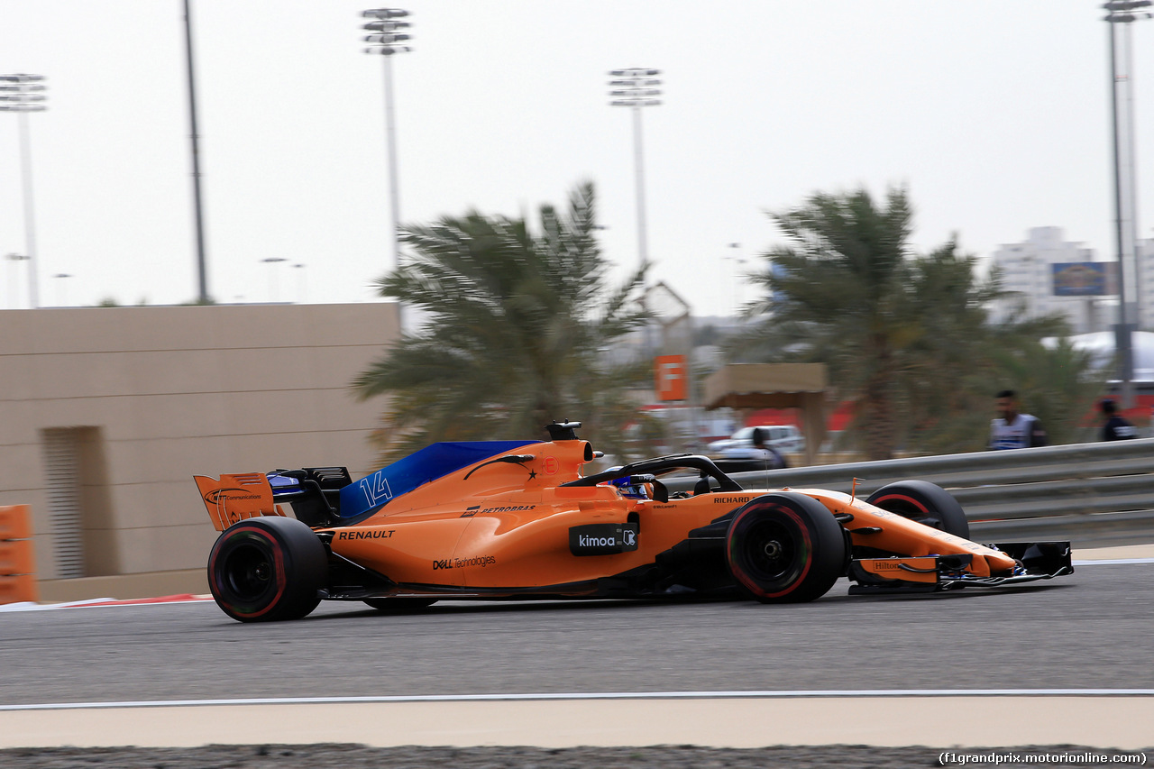 GP BAHRAIN, 06.04.2018 - Prove Libere 1, Fernando Alonso (ESP) McLaren MCL33