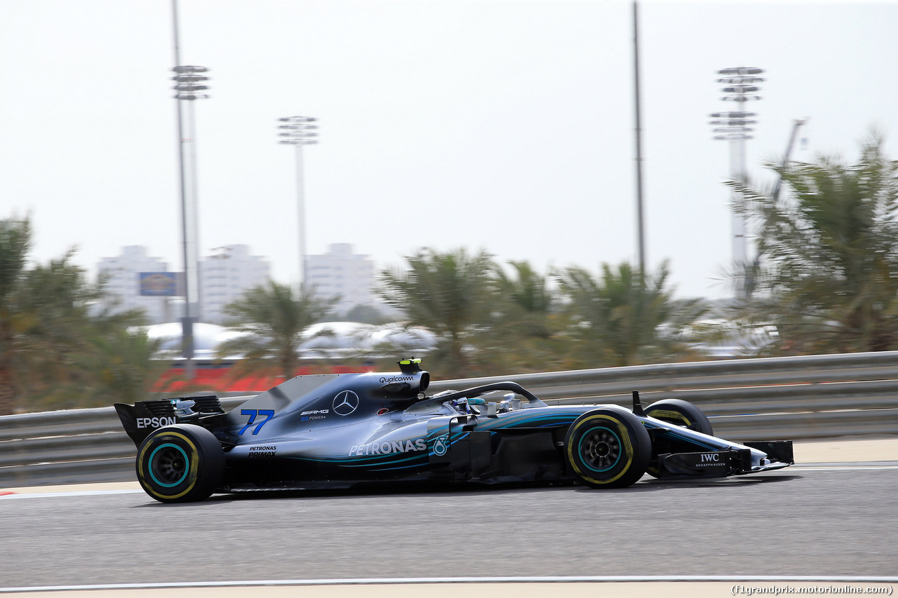 GP BAHRAIN, 06.04.2018 - Prove Libere 1, Valtteri Bottas (FIN) Mercedes AMG F1 W09