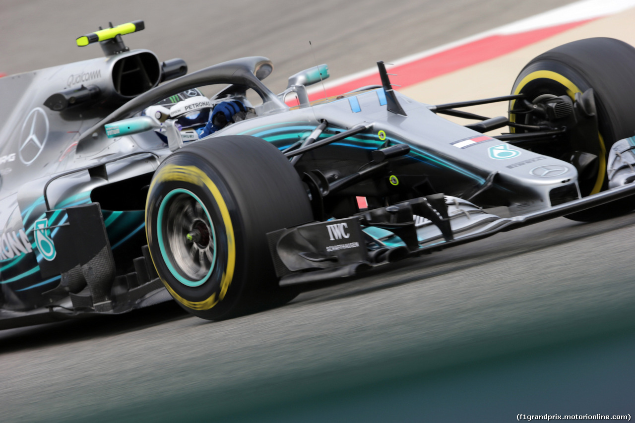 GP BAHRAIN, 06.04.2018 - Prove Libere 1, Valtteri Bottas (FIN) Mercedes AMG F1 W09