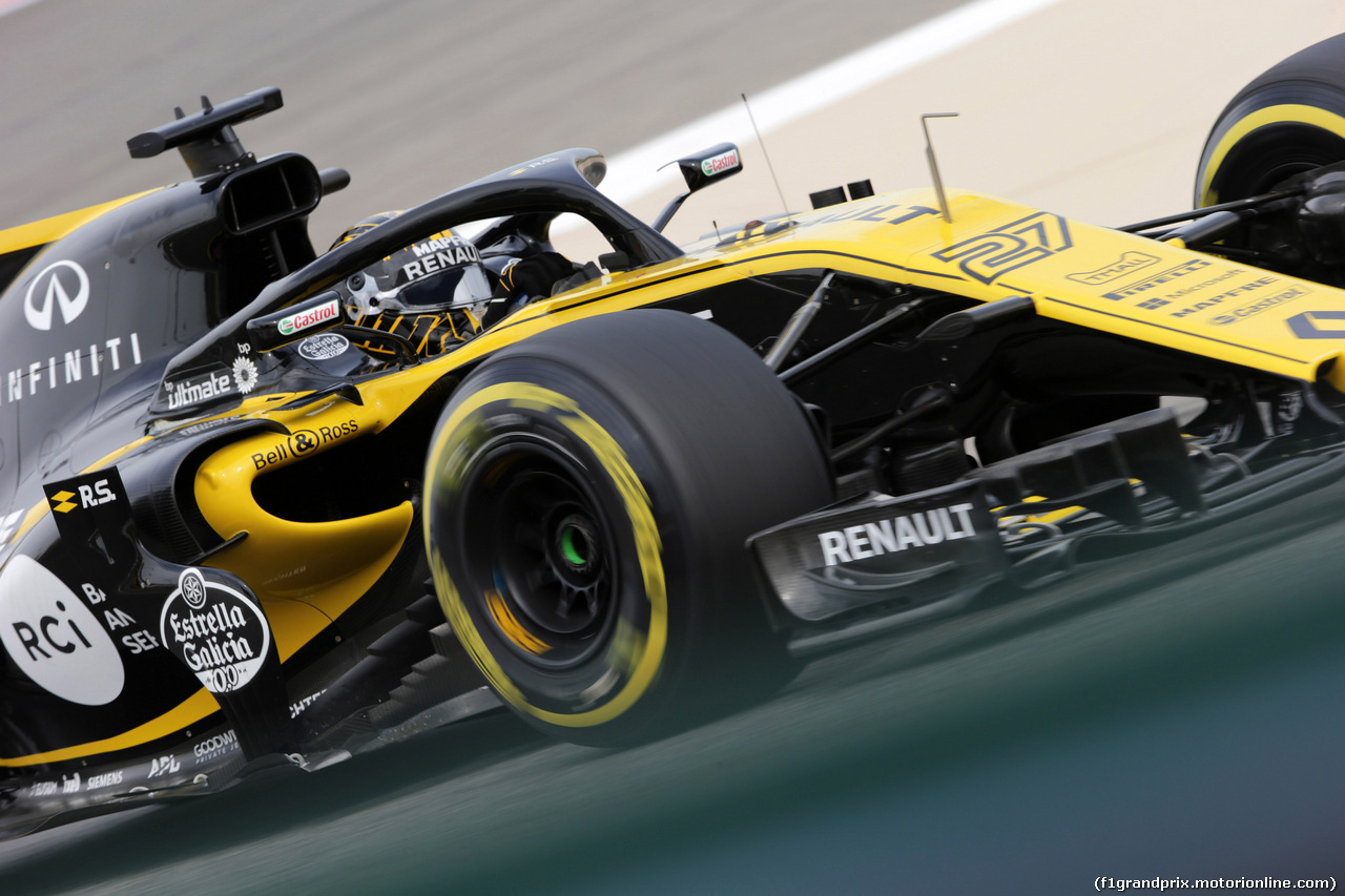 GP BAHRAIN, 06.04.2018 - Prove Libere 1, Nico Hulkenberg (GER) Renault Sport F1 Team RS18