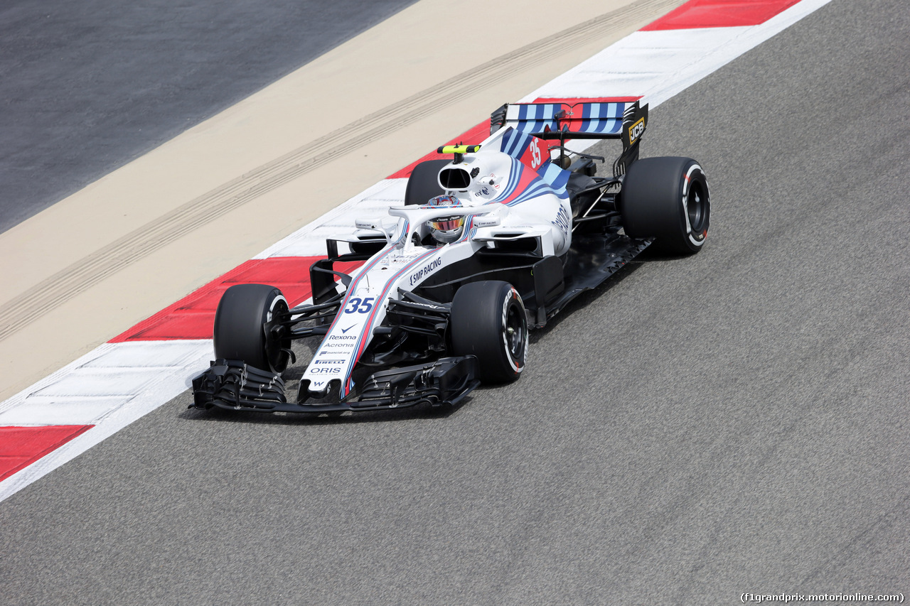 GP BAHRAIN, 06.04.2018 - Prove Libere 1, Sergey Sirotkin (RUS) Williams FW41