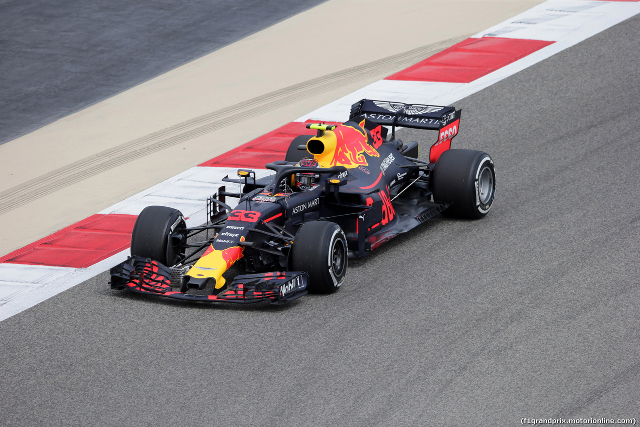 GP BAHRAIN, 06.04.2018 - Prove Libere 1, Max Verstappen (NED) Red Bull Racing RB14