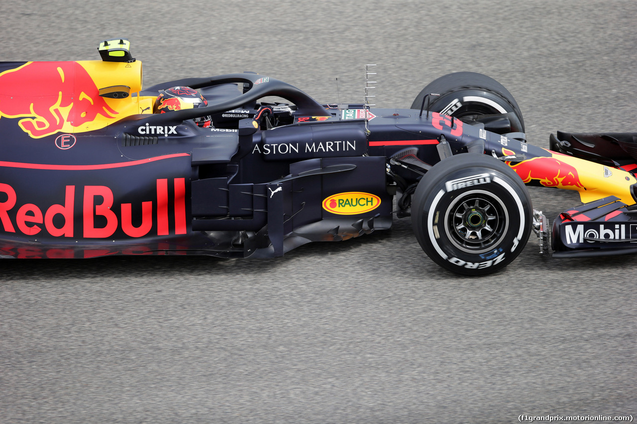 GP BAHRAIN, 06.04.2018 - Prove Libere 1, Max Verstappen (NED) Red Bull Racing RB14