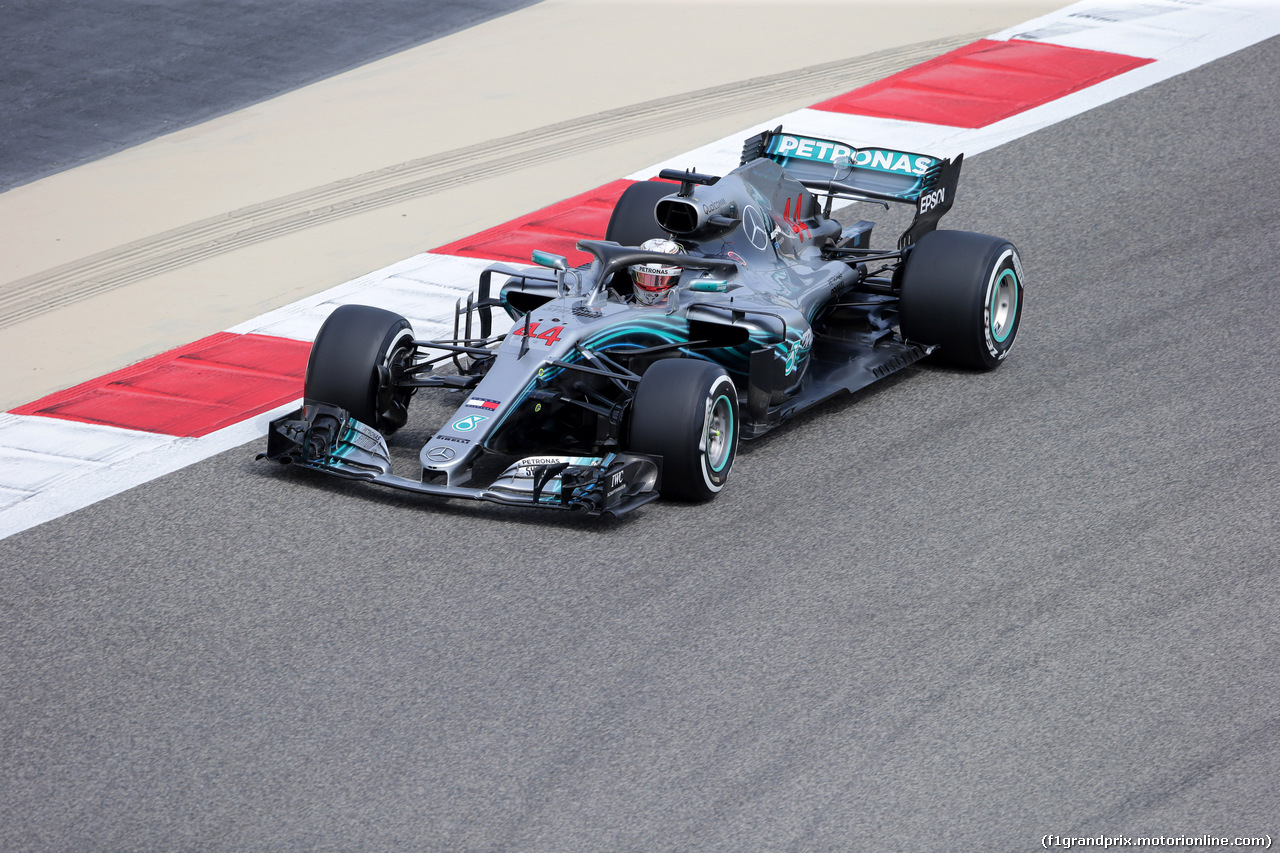 GP BAHRAIN, 06.04.2018 - Prove Libere 1, Lewis Hamilton (GBR) Mercedes AMG F1 W09