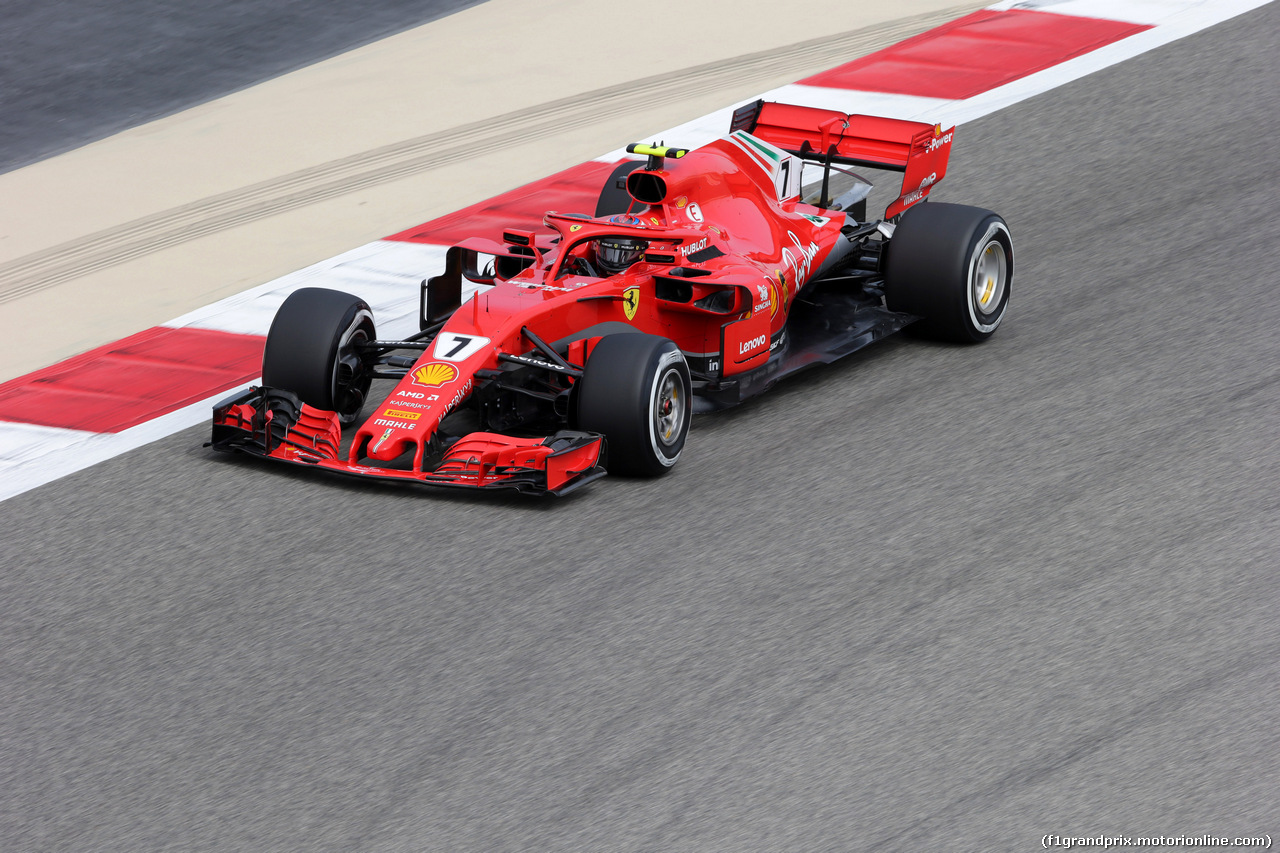 GP BAHRAIN, 06.04.2018 - Prove Libere 1, Kimi Raikkonen (FIN) Ferrari SF71H