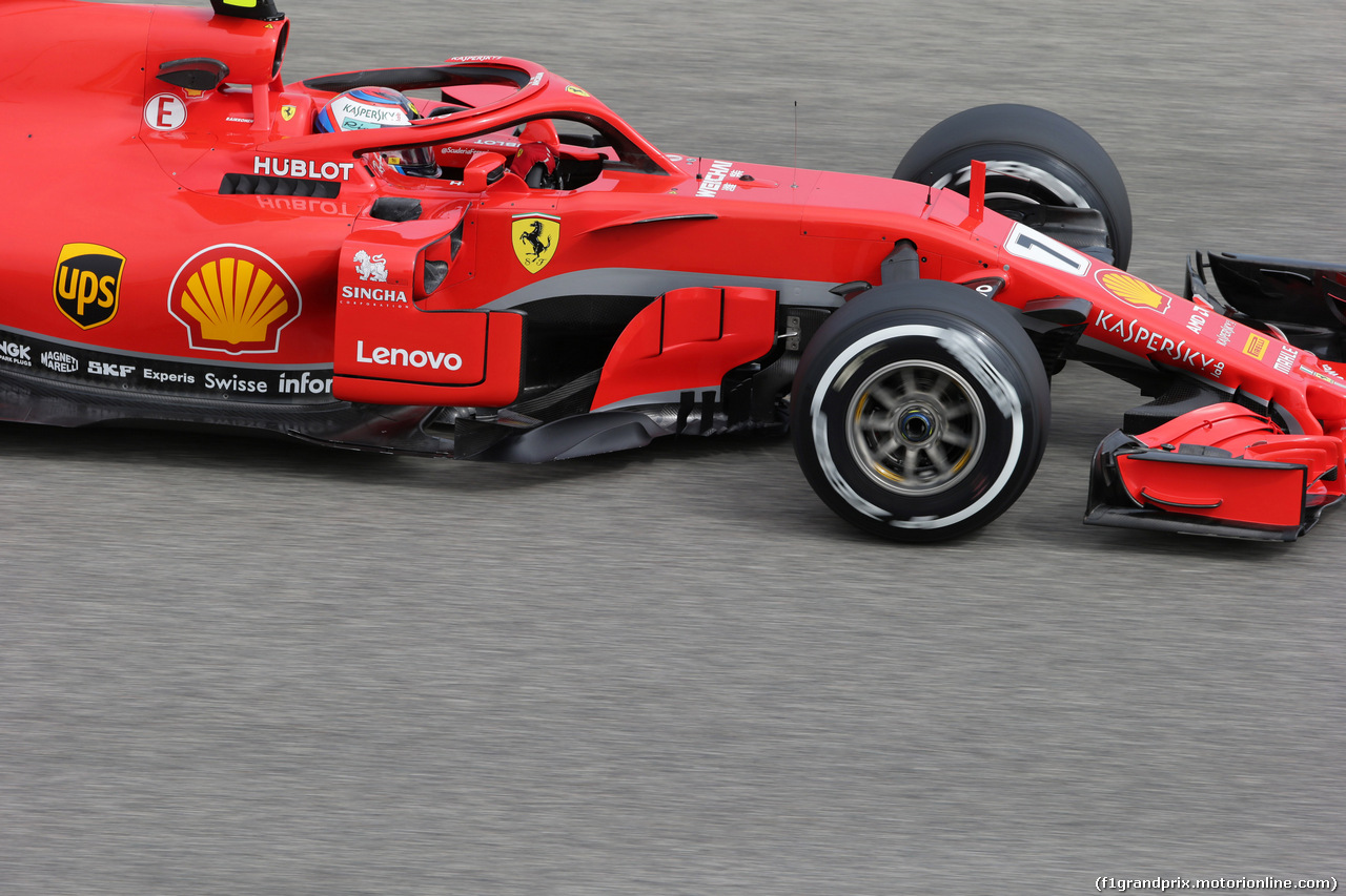 GP BAHRAIN, 06.04.2018 - Prove Libere 1, Kimi Raikkonen (FIN) Ferrari SF71H