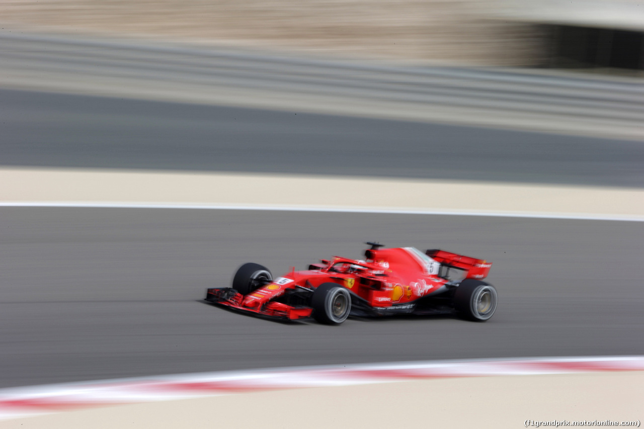 GP BAHRAIN, 06.04.2018 - Prove Libere 1, Sebastian Vettel (GER) Ferrari SF71H