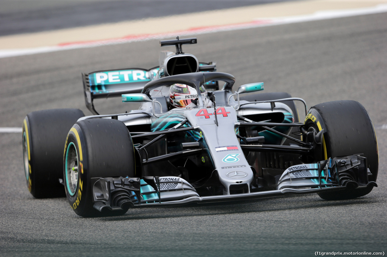 GP BAHRAIN, 06.04.2018 - Prove Libere 1, Lewis Hamilton (GBR) Mercedes AMG F1 W09