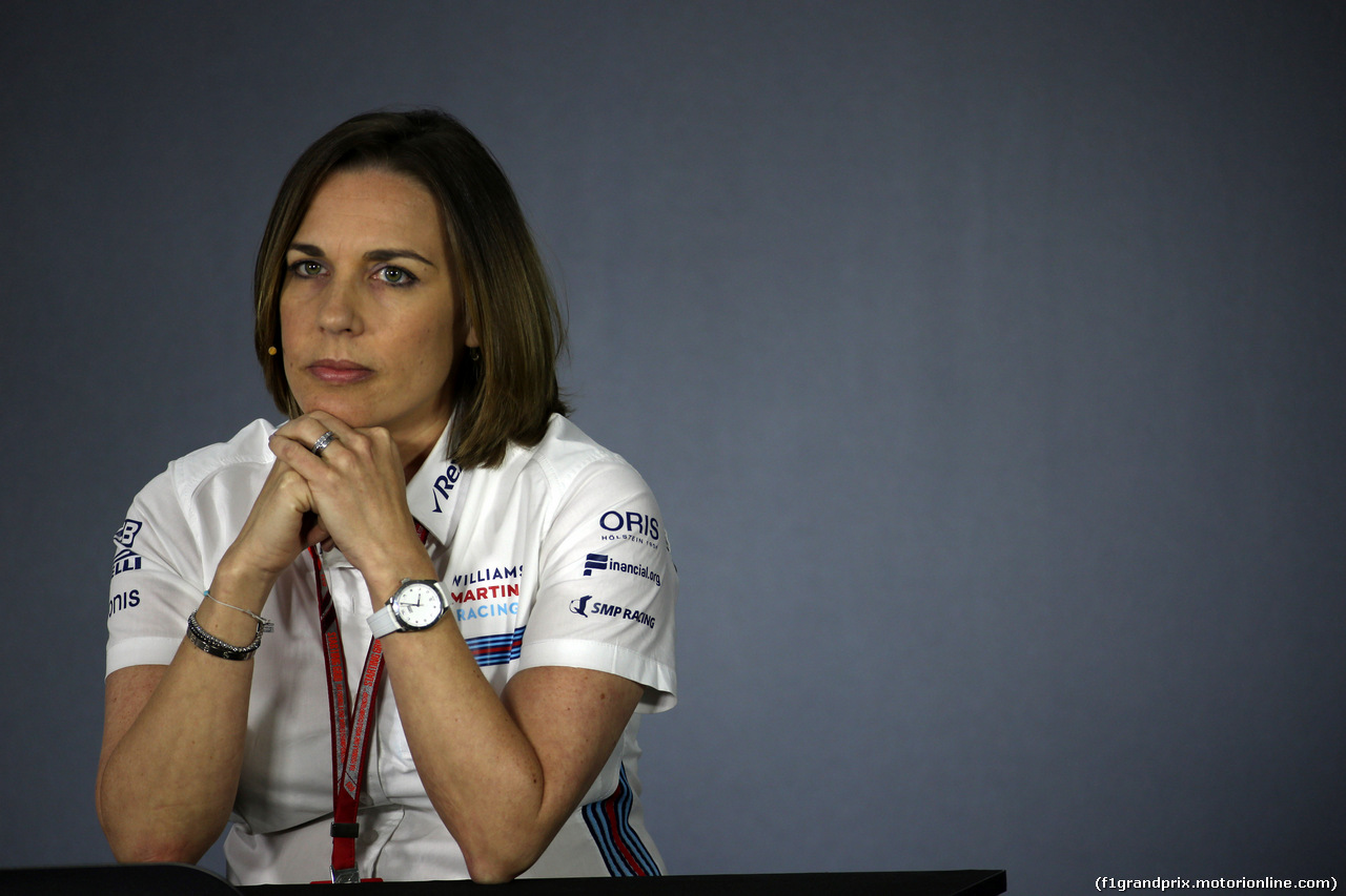 GP BAHRAIN, 06.04.2018 - Claire Williams (GBR) Williams Deputy Team Principal.