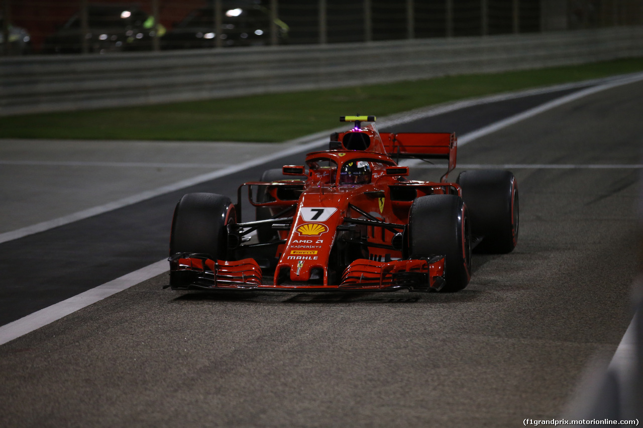 GP BAHRAIN, 06.04.2018 - Prove Libere 2, Kimi Raikkonen (FIN) Ferrari SF71H