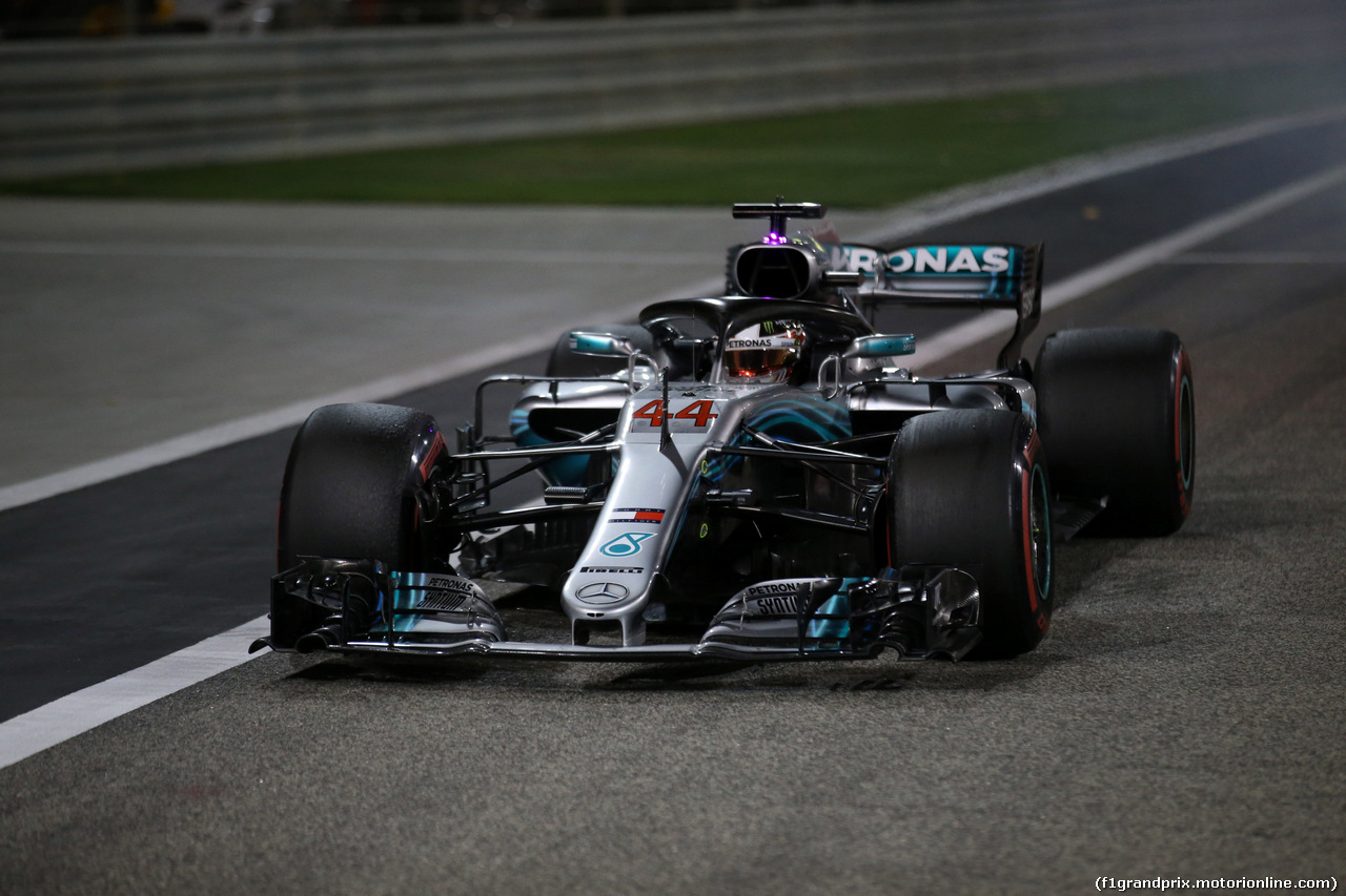 GP BAHRAIN, 06.04.2018 - Prove Libere 2, Lewis Hamilton (GBR) Mercedes AMG F1 W09