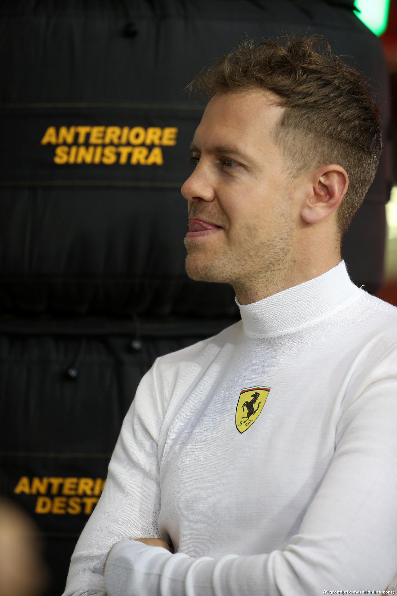 GP BAHRAIN, 06.04.2018 - Prove Libere 2, Sebastian Vettel (GER) Ferrari SF71H