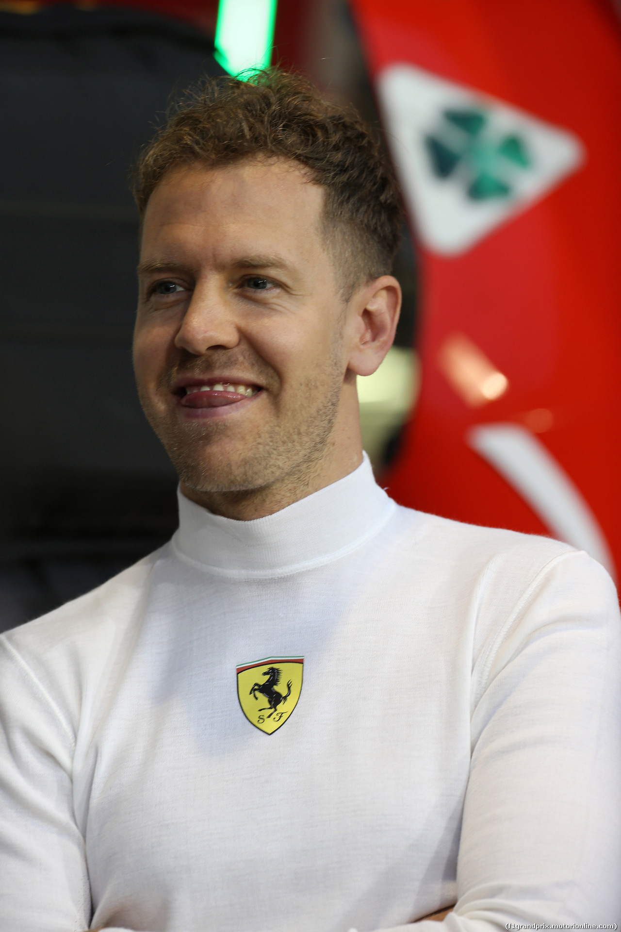 GP BAHRAIN, 06.04.2018 - Prove Libere 2, Sebastian Vettel (GER) Ferrari SF71H