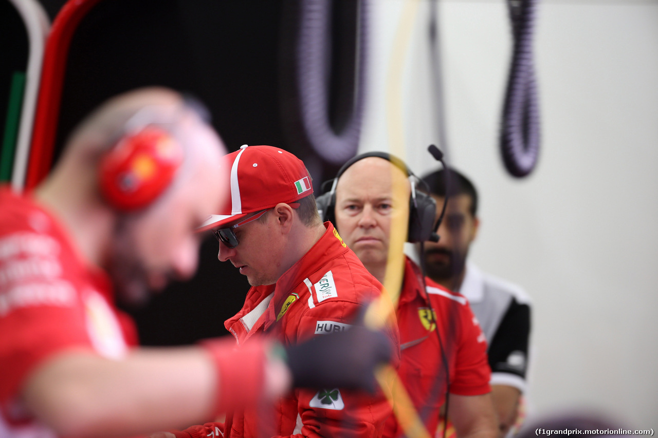 GP BAHRAIN, 06.04.2018 - Prove Libere 2, Kimi Raikkonen (FIN) Ferrari SF71H